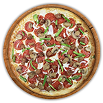 Smoked Sausage & Cheese Pizza 